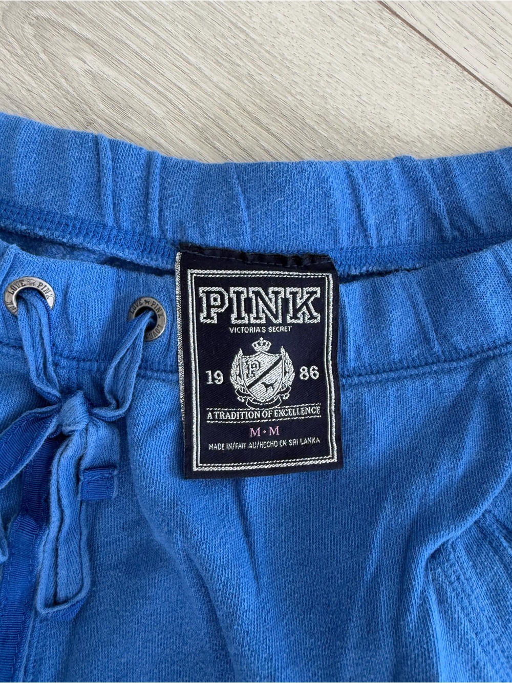 Victoria's Secret Blue Men's Sweatpants with Drawstring - Picture 2 of 3
